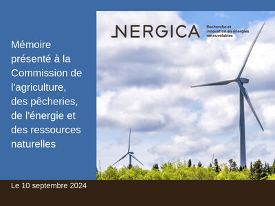Mémoire présenté à la commission de l’agriculture, des pêcheries, de l’énergie et des ressources naturelles