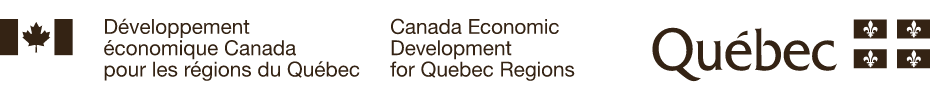 Logo Développement économique Canada pour les régions du Québec