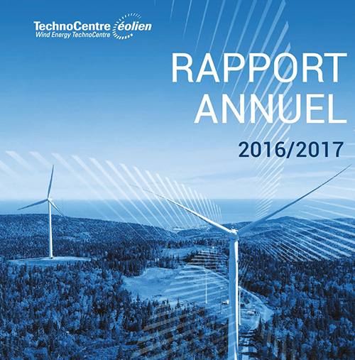 Rapport annuel du TechnoCentre éolien pour l’année 2016-2017